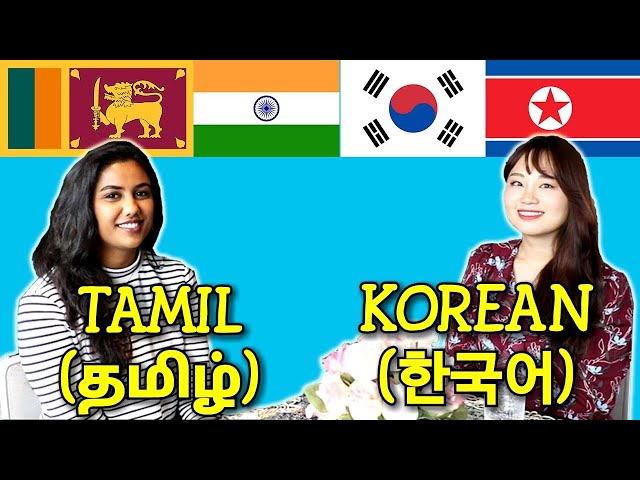 Similarities Between Tamil and Korean
