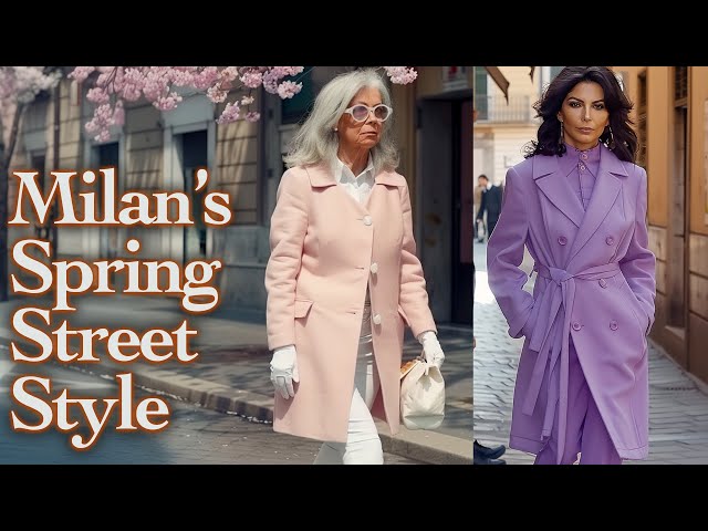 Unique style of Milanese. What are people wearing in Milan. 🇮🇹 Italian Spring Fashion 2024.