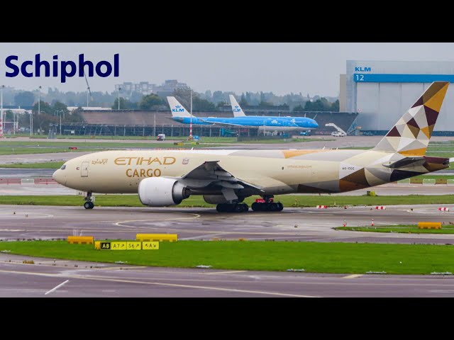 RUSH Hour at Amsterdam Schipol 🇳🇱 | WINDY Plane Spotting