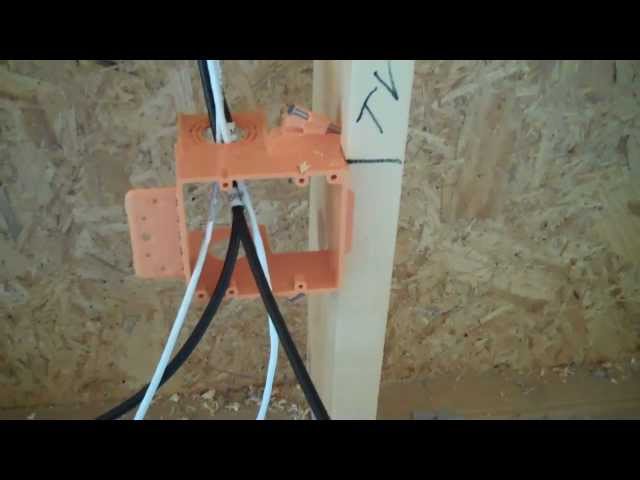 Low Voltage Wiring of the Master Suite TV