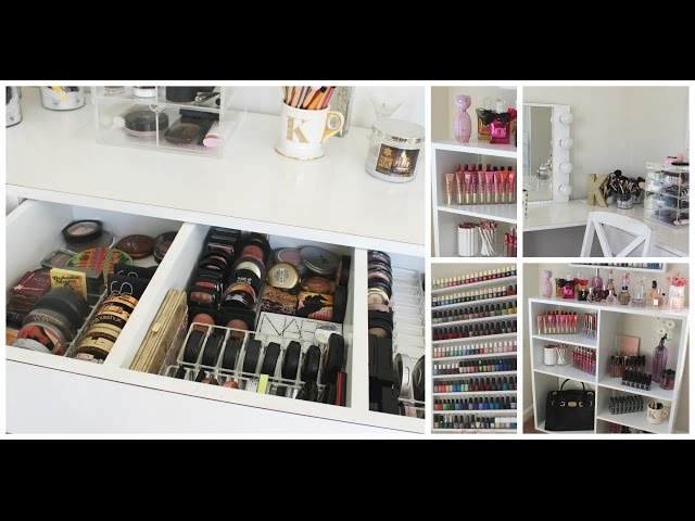 Makeup Collection + Storage | Room Tour- Kathleenlights