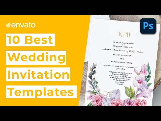 10 Best Photoshop Wedding Invitation Templates