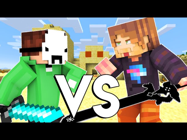 Dream VS MrBeast - Minecraft FIGHT Animation
