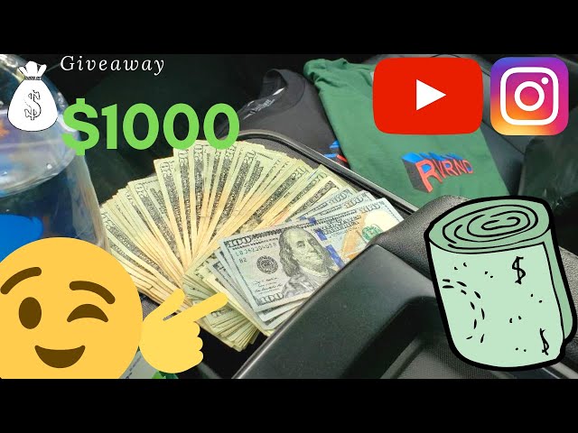 $1000 Giveaway! 2019!