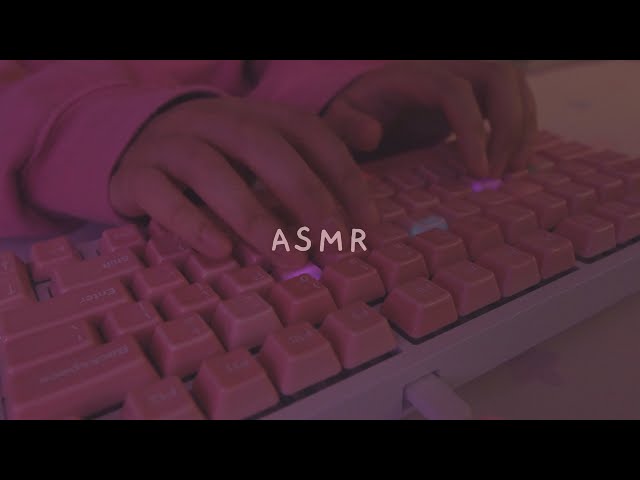 [COZY ASMR] 2h keyboard typing on ceramic keycaps ☁