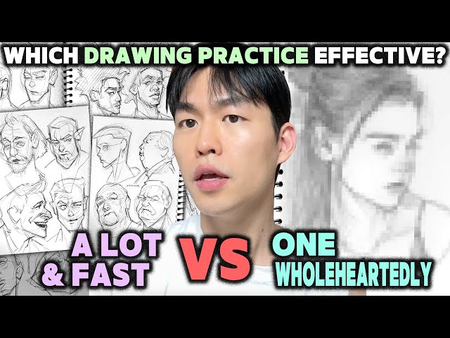 EXTREME CHALLENGE - "Draw A LOT & FAST" VS "ONE WHOLEHEARTEDLY"