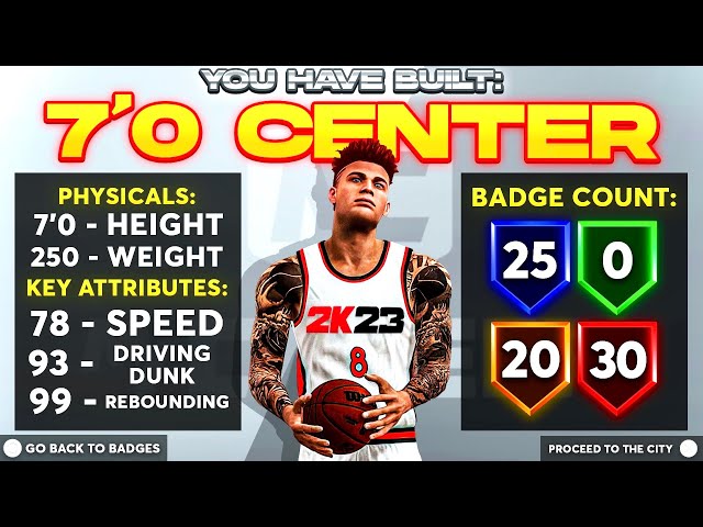 7'0 CENTERS WILL RULE NBA 2K23 - OFFICIAL EARLY ACCESS MYPLAYER BUILDER