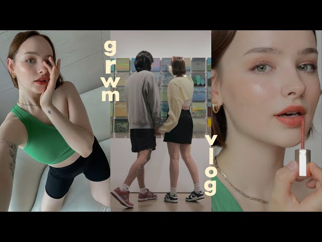 GRWM For a Seoul Gallery Date 💚 VLOG & Chit chat about adopting a dog | Sissel
