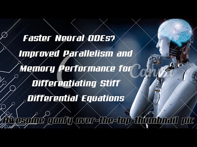 Fast Neural ODE / UDE: Improved Parallelism and Memory Performance Differentiating Stiff ODEs
