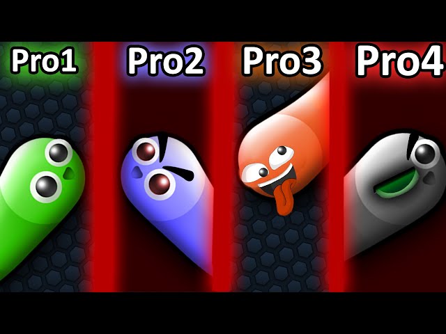 PRO1 vs PRO2 vs PRO3 vs PRO4 in Slither.io