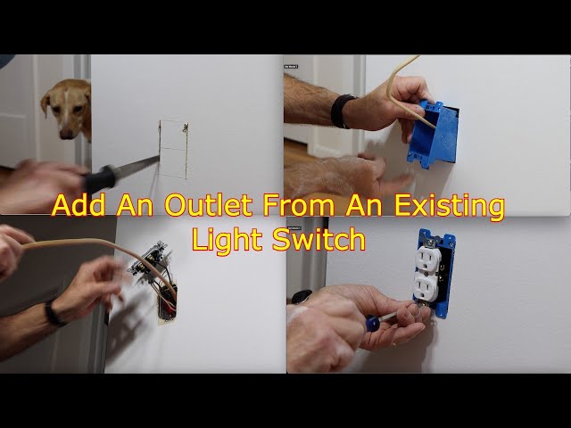 How To Add An Outlet From A Light Switch