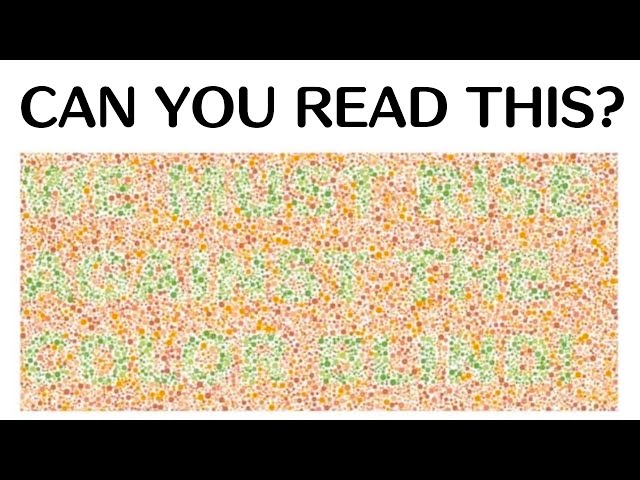 If You Can't Read This You're Colourblind
