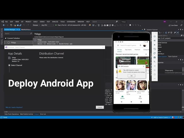 Deploy Android App to Google Play Store | Generate Android APK in Visual Studio 2022