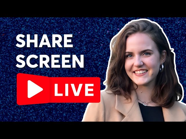 How to Share your Screen in a LIVE Stream FOR FREE!