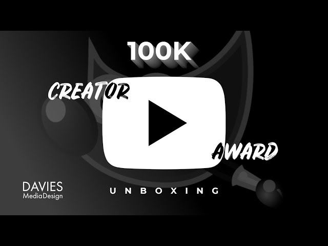 100K Silver Play Button Live Unboxing Video | Davies Media Design
