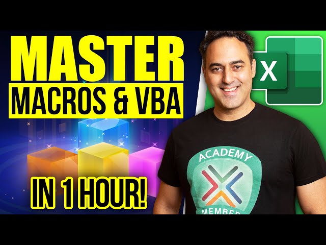 Master Excel MACROS & VBA in ONLY 1 HOUR!