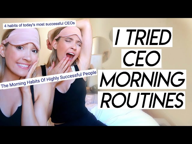 I TRIED 5 CEOS' MORNING ROUTINES! Trying CEO Morning Routines For A Week