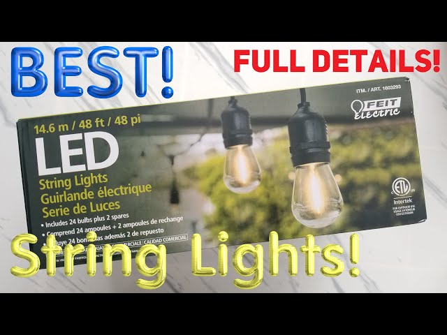 The BEST LED String Lights FEIT Electric 48' ALL YOU NEED TO KNOW + DEMO