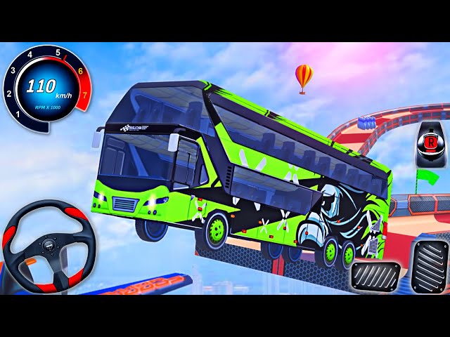 Impossible Bus Stunt Racing 2023 - Mega Ramp Driving Simulator 3D - Android GamePlay