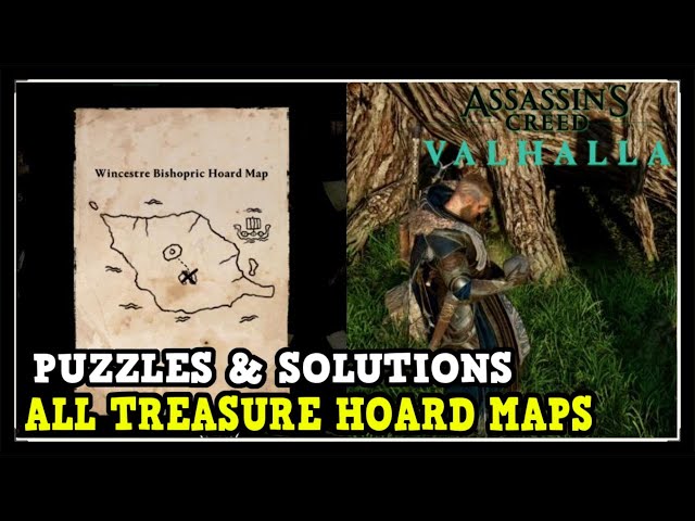 Assassin's Creed Valhalla All Treasure Hoard Map Locations Puzzles & Solutions (Tattoo Design & More