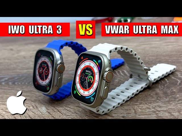 IWO ULTRA 3 vs VWAR ULTRA MAX - APPLE Watch ULTRA Clone Comparison