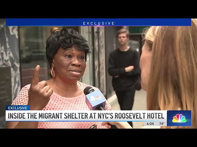 EXCLUSIVE: See inside the migrant shelter at NYC's Roosevelt Hotel | NBC New York