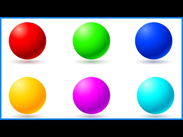 Learn Colors with Pin Balls | Kindergarten Cartoon Animation | Preschool Educational Colours Video