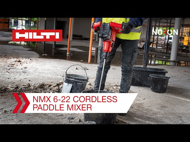 Hilti Nuron NMX 6-22 Cordless Paddle Mixer - Features and Benefits