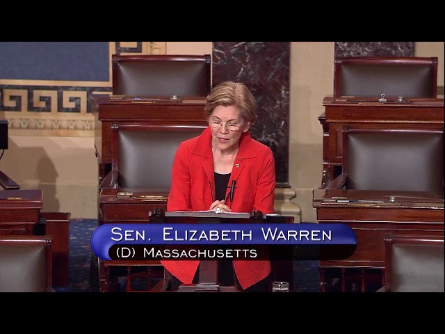 Senator Warren urges Congress to fund CHIP immediately