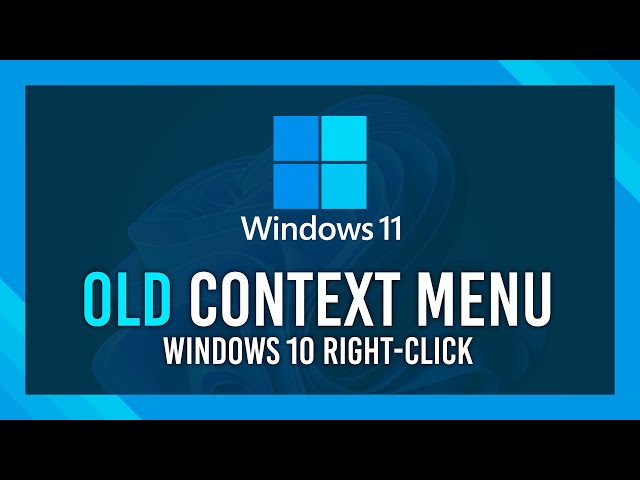 Classic Context Menu in Windows 11 | Simple Guide