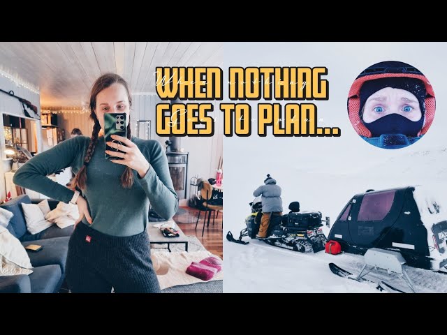 Svalbard Winter Struggles | Caught in a whiteout| Off-grid cabin trip Part 1