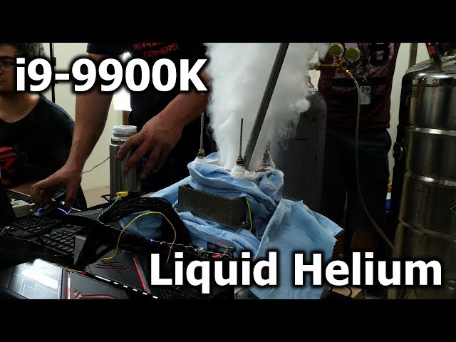 Weltrekord mit i9-9900K bei -230°C - FLÜSSIG HELIUM