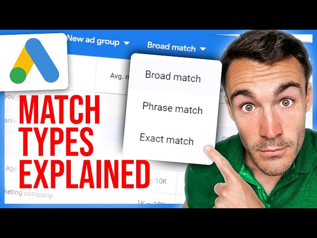 How To Choose The RIGHT Google Ads Keyword Match Type