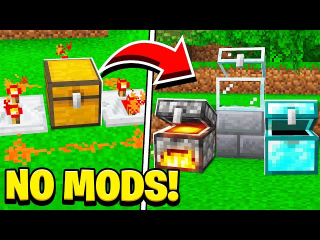 How to TURN ANY BLOCK into a SECRET CHEST in Minecraft! (NO MODS!)