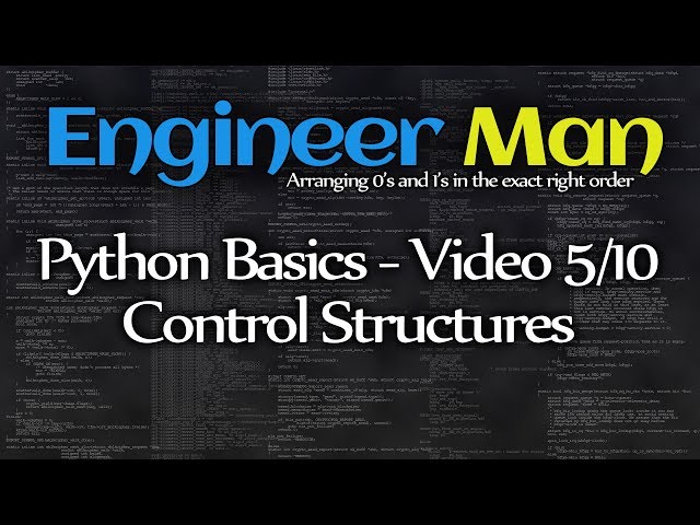 Control Structures - Python Basics 5/10