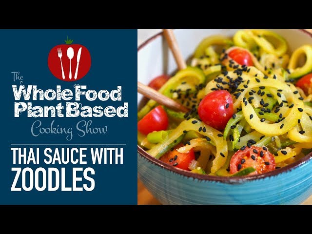 Easy Plant Based Thai Sauce with Zoodles