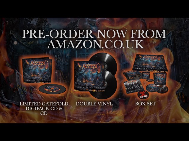 Pre-order Now! ACCEPT Release 'The Rise Of Chaos’ August 4th