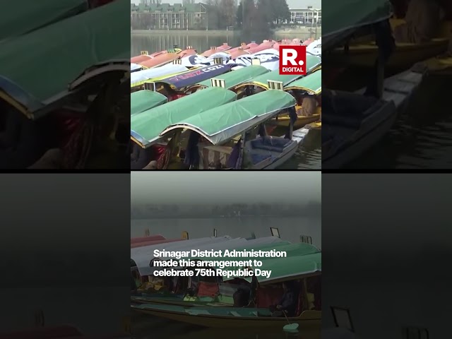 Srinagar's Dal Lake: 120 Boats Don Indian Flag Hues, Patriotic Spectacle by District Administration