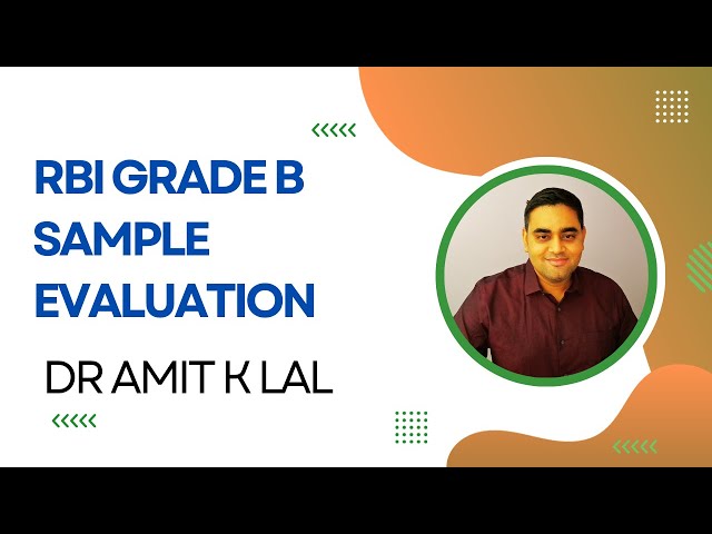RBI Grade B | Descriptive Writing | Sample Evaluation
