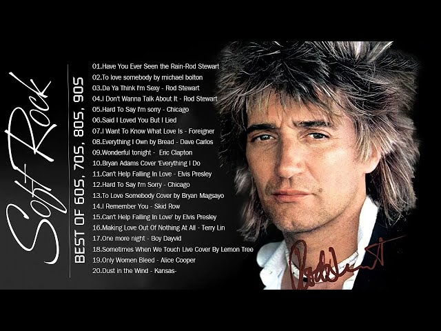 Rod Stewart, Phil Collins, Scorpions, Air Supply, Bee Gees, Lobo  Soft Rock Songs 70s 80s 90s Ever