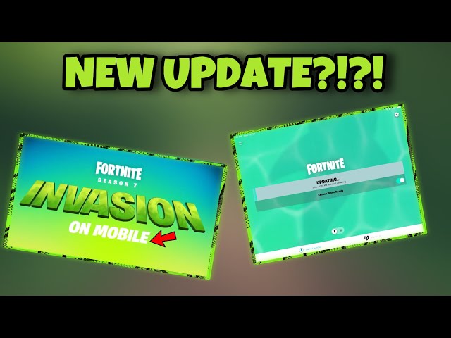 FORTNITE MOBILE IS GETTING UPDATES????