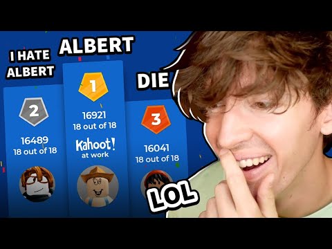Albert plays KAHOOT
