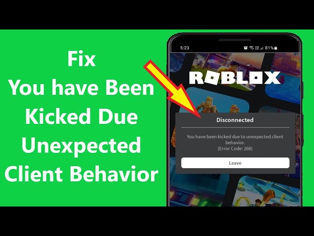 Fix You have Been Kicked Due to Unexpected Client Behavior Roblox Mobile!! - Howtosolveit