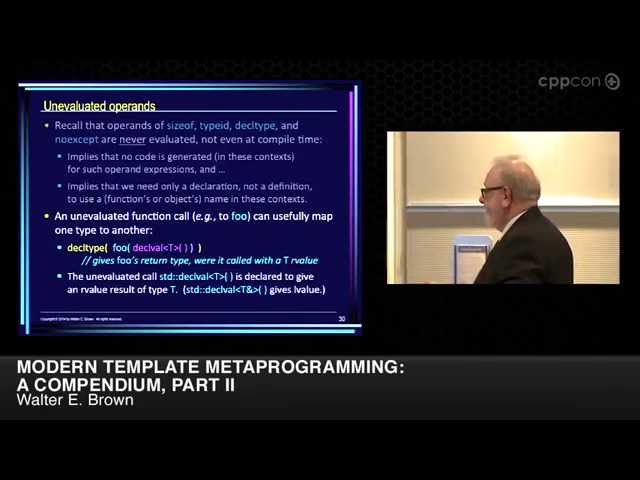 CppCon 2014: Walter E. Brown "Modern Template Metaprogramming: A Compendium, Part II"