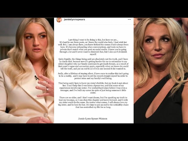 Britney Spears RESPONDS and Jamie Lynn Spears ATTACKS!