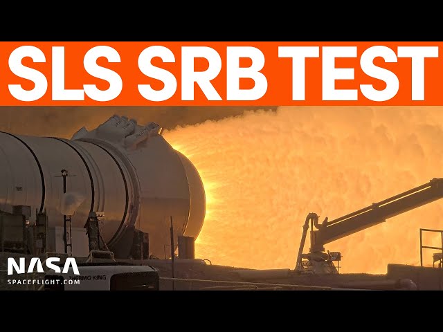 World's Largest Solid Rocket Booster Static Fired for SLS and Artemis