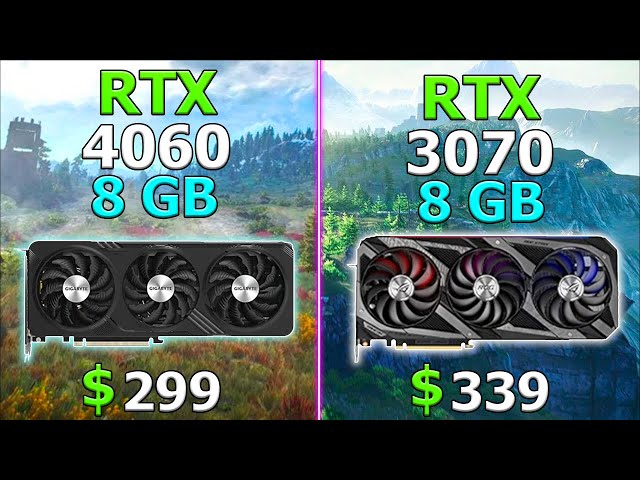 RTX 3070 vs RTX 4060 - Test in 10 Games / 1440p