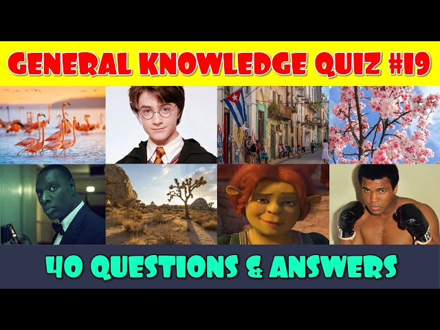 General Knowledge Trivia Quiz (Part 19)