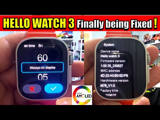 HELLO WATCH 3 Software Update - Finally it is being fixed!