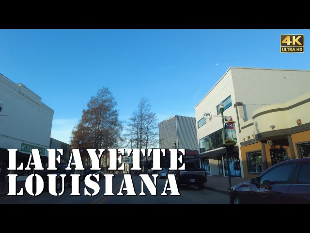 Lafayette, Louisiana - [4K] Downtown Tour